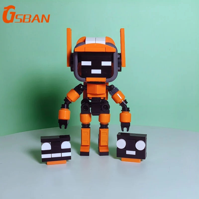 GSBAN MOC K-VRC Love-Death-Robot 3 Faces 155PCS Bricks Animation Smart Future Robots Model Building Blocks Toys for