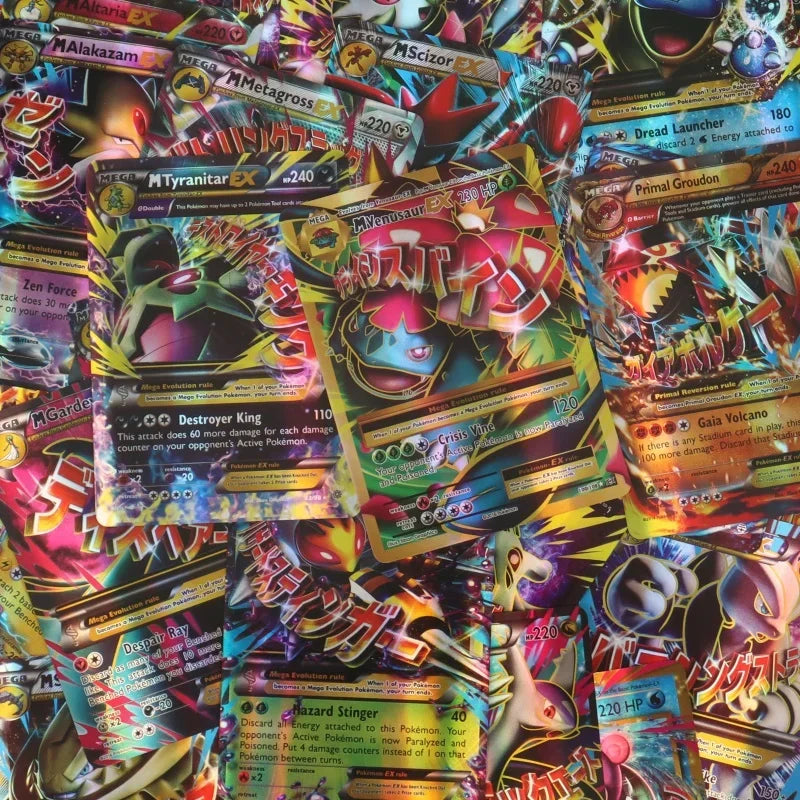 60/100Pcs English Pokemon Cards Shining MEGA GX Vmax TAG EX Vstar V Collection Cards Toys Children Gift