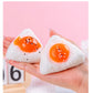Egg Yolk Squishy Toy - Food-Safe Silicone Stress Ball, Kawaii Rice Ball Popping Fidget Sensory Toy for Anxiety & Focus