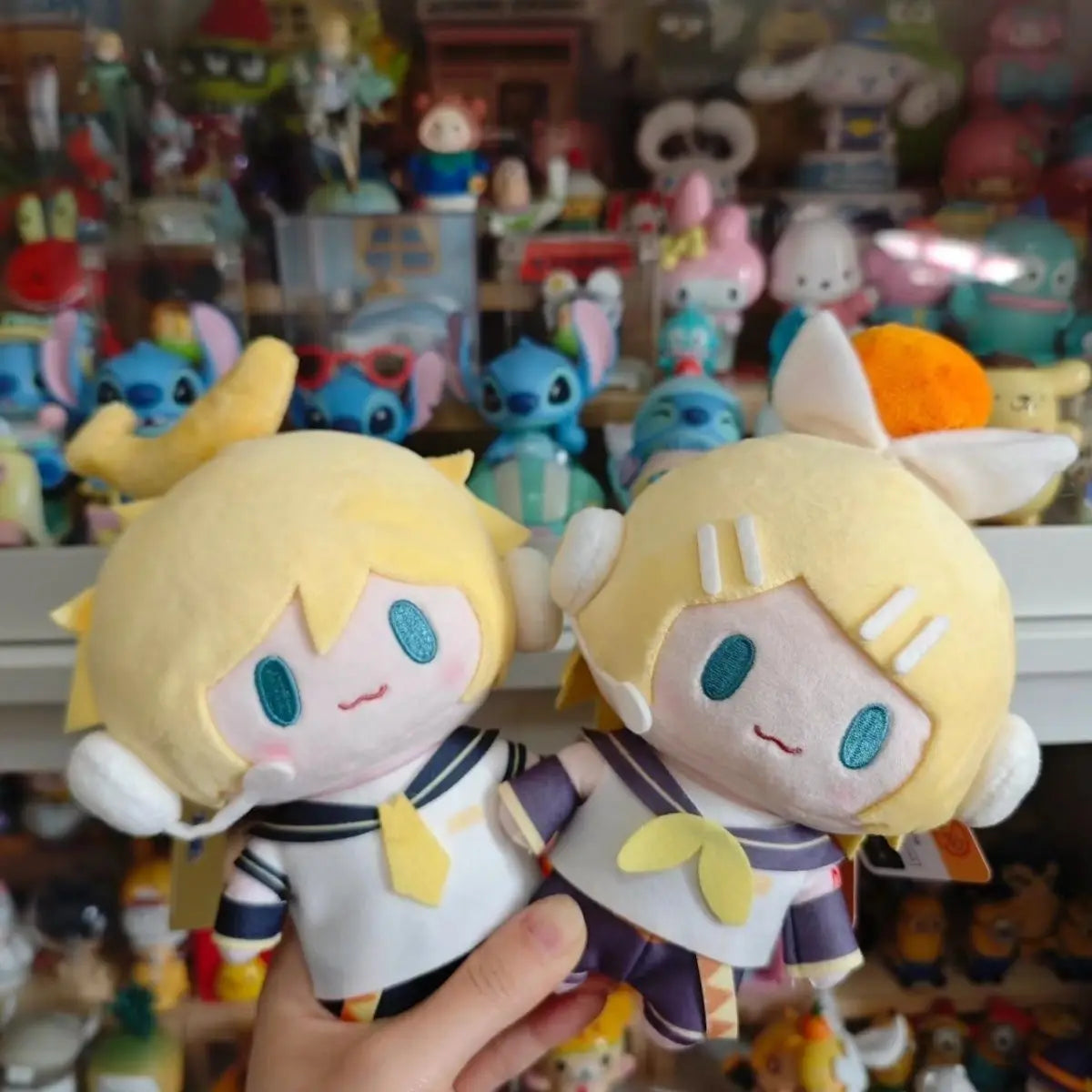 Hatsune Miku Plush Toys Keychain Kagamine Len Rin Backpack Anime Peripheral Cute Stuffed Doll Bags Decoration Girl Birthday Gift
