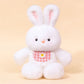 New Running Bear Plush Toys Cartoon Rabbit 40cm Stuffed Animal Stuffed with Bib Running Animal Kids