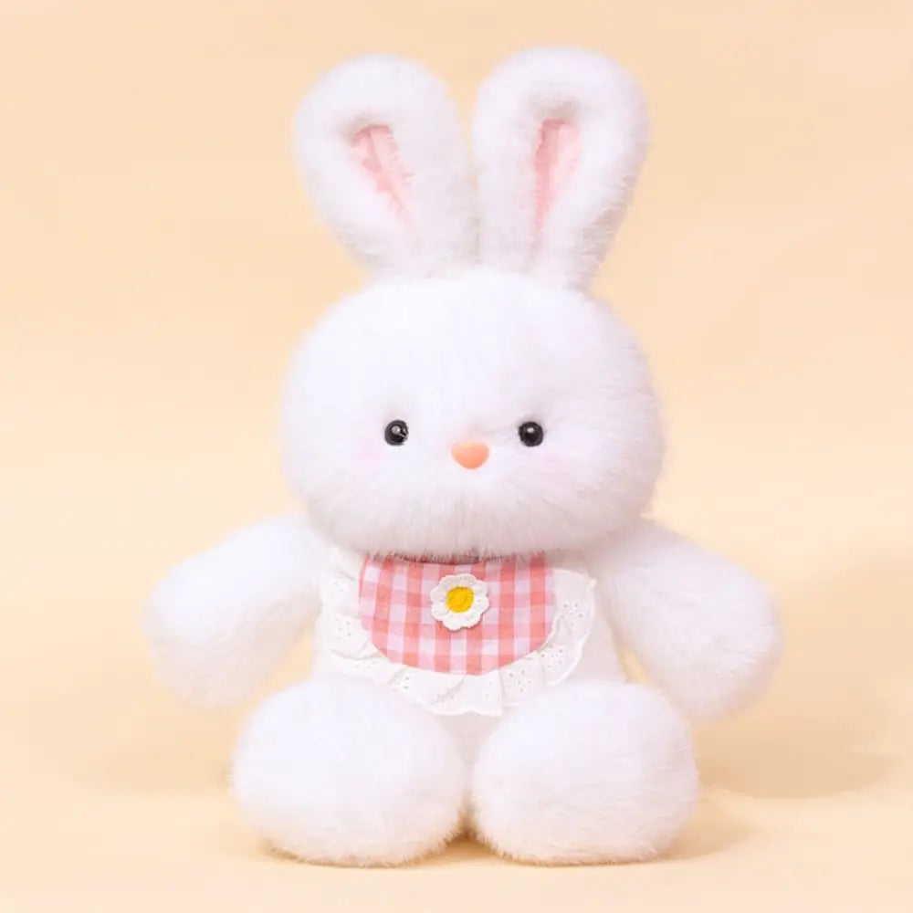 New Running Bear Plush Toys Cartoon Rabbit 40cm Stuffed Animal Stuffed with Bib Running Animal Kids