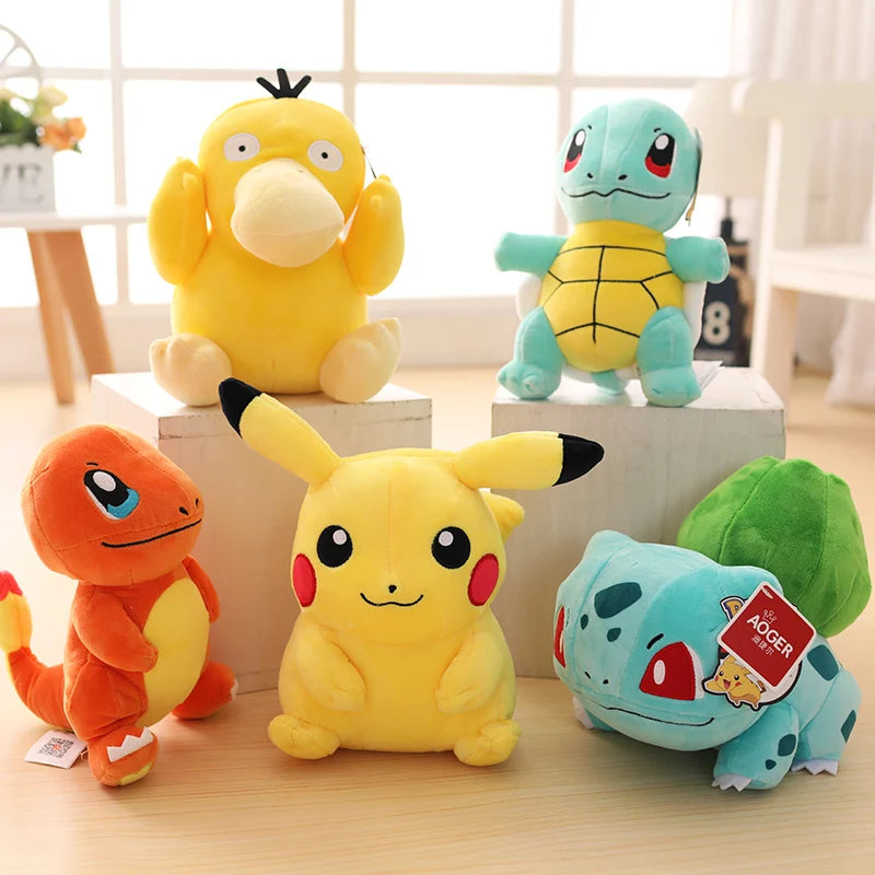 Pokemon Plush Stuff Toy Pikachu Charizard Doll Gengar Squirtle Plush Doll Espeon Glaceon Umbreon Soft Cartoon Toys Gift