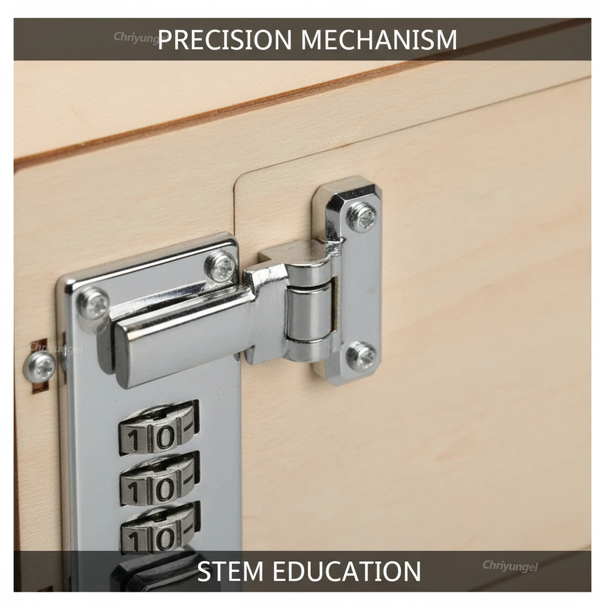 DIY Wooden Mechanical Password Box Kit Money Bank with Combination Lock  Educational Experimental Toy for kids Gift