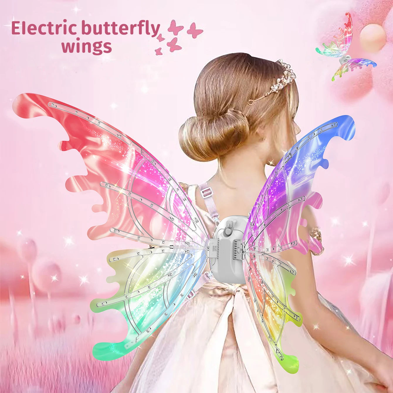 Luminous butterfly Electric Wings Music Fairy Wings angel Props Gift