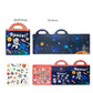 Reusable Cartoon Sticker Book for Kids Multiple Scenos DIY Puzzle Game Educational Learning Classic Toys for Child Age 2-4 Gifts