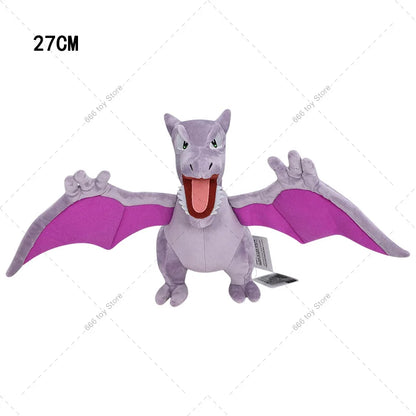 27CM Anime Pokemon Plush Aerodactyl Purple Peluche Stuffed Doll Toys Gifts for Kids Birthday Christmas