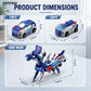Hotfree Magnetic Dinosaur Transformer Car Toy, 2-in-1 Magnetic Cars That Transform into Flying Dragon Deer and Unicorn, Automatic Collision Transforming Toy, Fun STEM Toy Birthday Christmas Gift for Boys & Girls