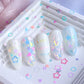 6 Grids Mermaid Stars Glitter Flakes Epoxy Resin Mold Filling English Alphabet Circle Love Heart Shape Sequins DIY Crafts Making