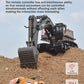 HUINA 1592 1:14 Scale RC Excavator 22 Channels 2.4G Semi-Alloy Remote Control Engineering Crawler Tractor Children's Gift