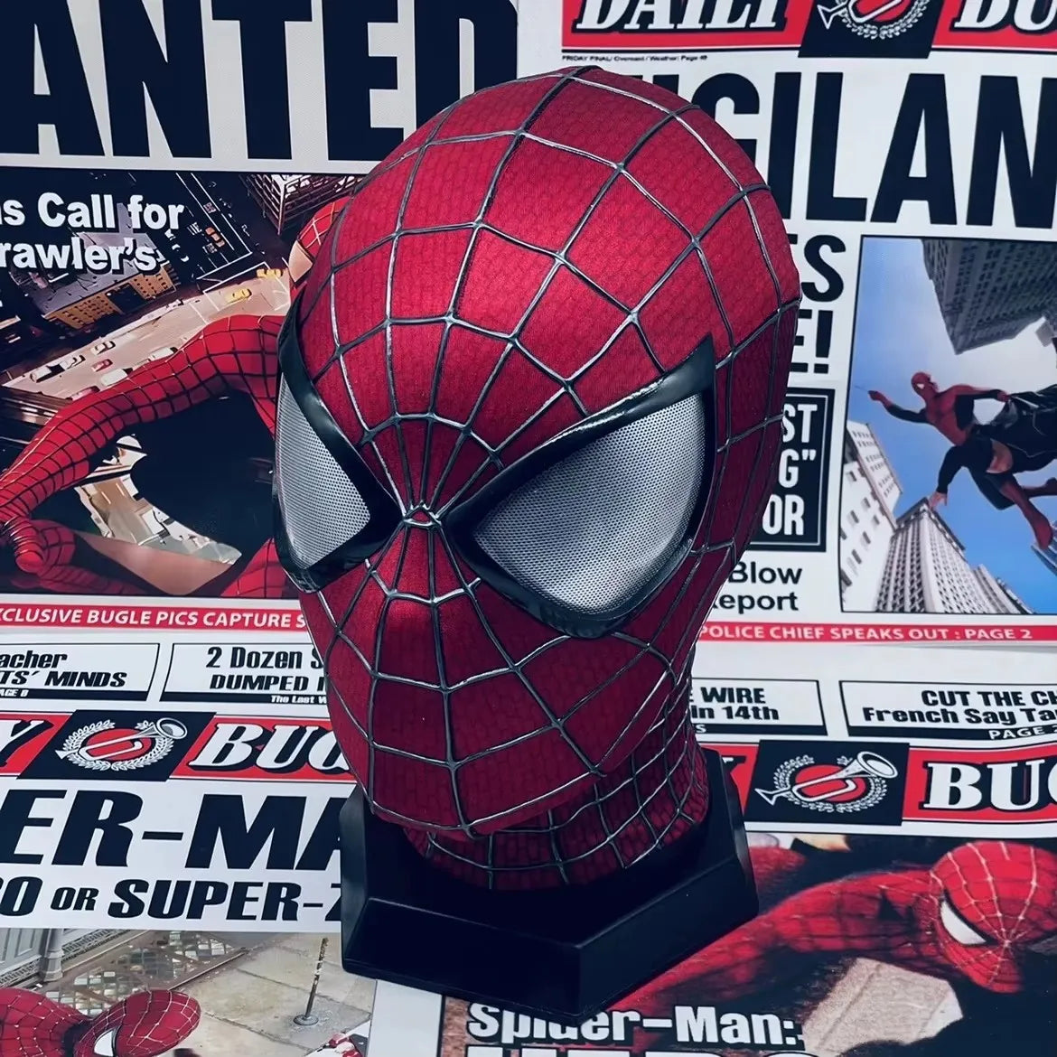 Hot Spider-Man 2 Handcrafted High-Quality Mask Spiderman Garfield'S Version Of Peter Parker Amazing Halloween Cosplay Xmas Gifts