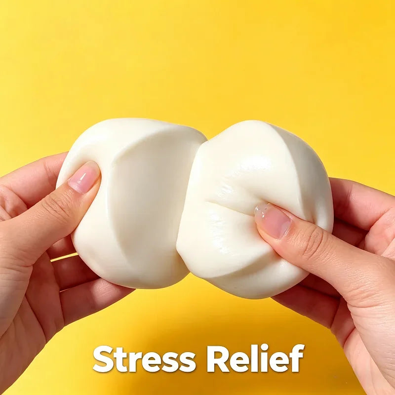 New Milk Cake Squeeze Taba Soft Toy, Cute Milky White Squeeze Toy, Finger Toy, Stress Relief Toy, Soft Girl Birthday Gift Toy