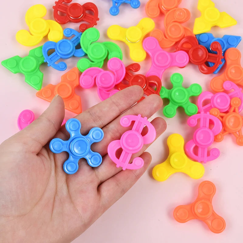 10-30pcs Mini Fingertip Gyroscope Spinners Children's Party Color Spinning Toys Spinning Gyroscopes Party Stress Relief Gifts