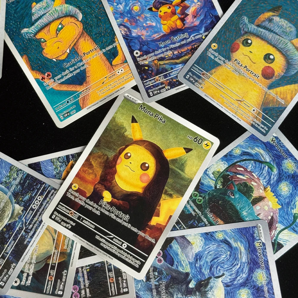 DIy Cartoon Anime Ptcg 18pcs Self-Control Mewtwo Pikachu Charizard Eevee Collect Trading Signature Card Child Birthday Gift