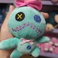 15/22cm Scrump Plush Toys Pendant Cartoon Lilo and Stitch Plush Toys Soft Stuffed Kawaii Green Doll Xmas Gift For Boys