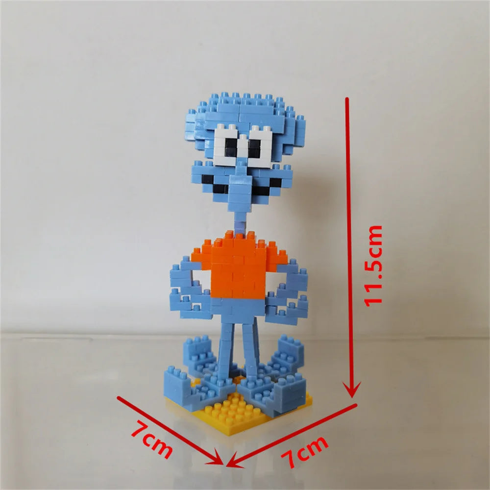 Cute building blocks  small particle assembly building blocks toy DIY building blocks children's toy model educational graphic