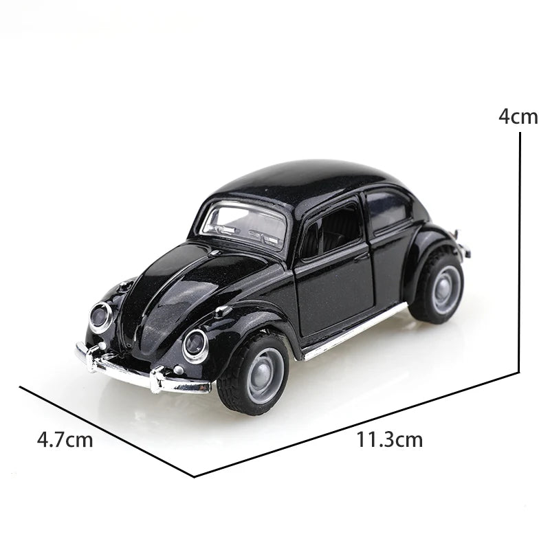 (bagged)1:38 Classical Cute Beettle, Alloy Model Car, Simulated vehicle, children's alloy car, boy's toy model, car ornaments