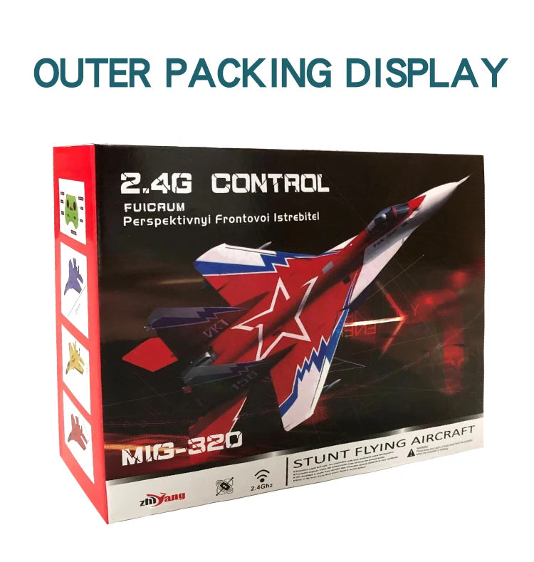 Parkten 2.4G 2CH Glider RC Ariplane P320 Fixed Wing Fighter Aircra Hand Throwing Foam Outdoor Toys For Boys Birthday Gift