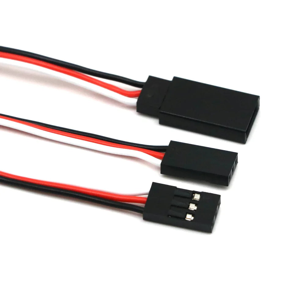 10pcs 100mm/150mm/200mm/300mm/500mm RC Servo Extension Cord Cable Wire Lead JR For Rc Helicopter Rc Drone