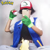 New Blue Jacket Men Cosplay Costume Boys Ash Ketchum For Halloween Party Trainer Gloves And Cap Set Anime Christmas Gift