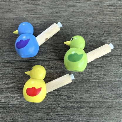 3PCS Wooden Bird Whistle for Kids Music Toys Educational Gifts Birthday Party Favors Noisemakers Classroom Prizes