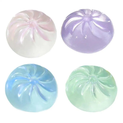 Cute Glitter Crystal Dumpling Squeeze Toy - Soft Squishy Fidget Toy for Anxiety & Stress Relief, Party Favor Gift