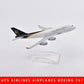 JASON TUTU 16cm Lufthansa Airbus A340 Plane Model Airplane Model Airbus Aircraft Model 1:400 Diecast Metal Airplanes Plane Toy