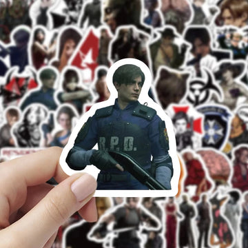60PCS Resident Evil Stickers Graffiti Stickers DIY Diary Phone Case Handmade Scrapbook Aesthetic Stickers