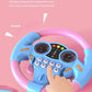 Kids Steering Wheel Toy - Backseat Pretend Play with Lights & Music - Fun Preschool Driving Simulator Gift for Toddlers