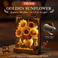 ROKR Wooden Flower Golden Sunflower Building Sets for Adult with Lights TH002, Van Gogh Wall Art Crafts, Painting Frame Room Decor, Valentine's Day/Anniversary/Birthday Gifts for Women, 266PCS