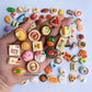 Random Miniature Dollhouse Supermarket Food Snacks Mini Cake Wine Drink Food Accessories Kids Gift