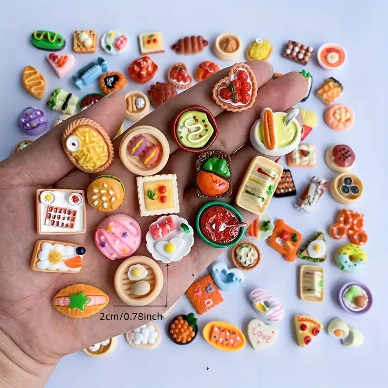 Random Miniature Dollhouse Supermarket Food Snacks Mini Cake Wine Drink Food Accessories Kids Gift