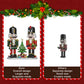 Christmas Nutcracker Building Blocks Set Contains Christmas Tree Wreath Cane Model Home Decoration Collectible Gifts for Adults
