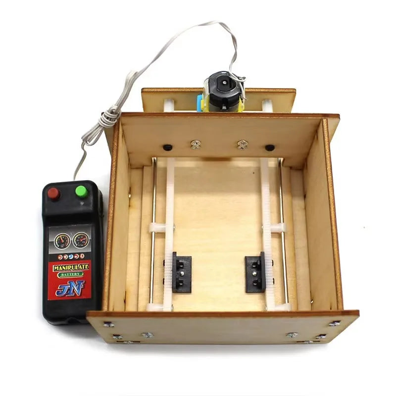 DIY Self Made House Garage Model Electric Door Kit Technology Invention Puzzle Handmade Indoor And Outdoor Children's Toys Toys