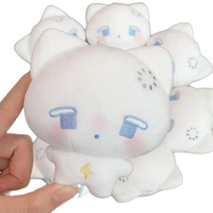 Cute and Superb Human Machine Cat Doll Bag Pendant Gift for Best Friends Cute Plush Bun Pendant Couple Backpack Pendant
