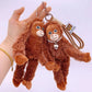 Cartoon Punch Monkey Plush Doll Stuffed Keychain Accessories Creative Cute Backpacks Pendant Fans Gift