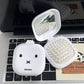 Cute Miffy Cartoon Rabbit Folding Air Cushion Comb With Mirror 2 in 1 Compact Pocket Comb Portable Student Travel Hair Tool Gift