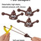 5PCS Funny Shooting Slingshot Prank Fake Poop Poo Game Antistress Children's Day Decompression Toy Kids Birthday Party Gift