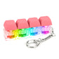 Keyboard Fidget Keychain 4 Keys Finger Keyboard Decompression Toys Press Button Keycap Fidget Stress Relief Keyboard Clicker Toy