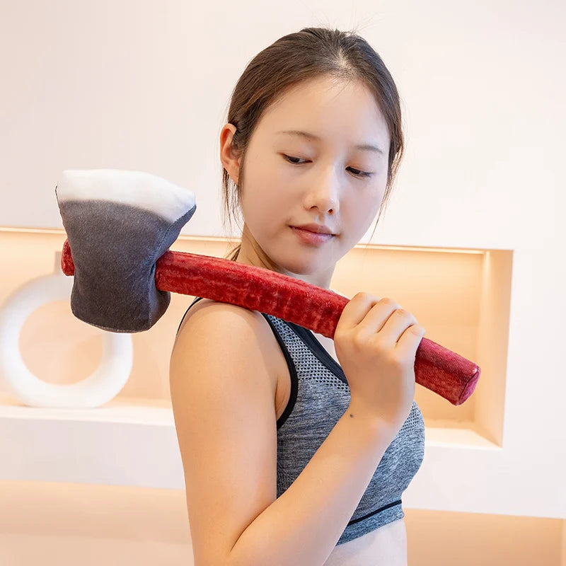 Realistic Axe&Claw Hammer Plush Toys Cotton Stuffed Lifelike Tools Toys Funny Children Game Props Creative Home Decor