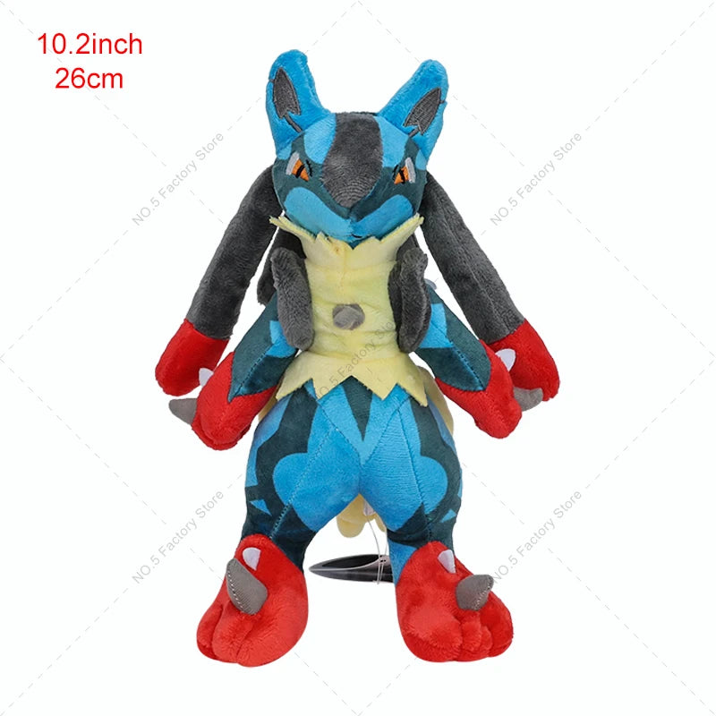 Pokemon Anime Kawaii Shiny Lucario Plush Doll Cartoon Peluche Stuffed Toy Cosplay Room Decoration Collection Kids Gifts