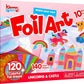 JOYFY Foil Art Kit Arts & Crafts Supplies Mess Free Coloring Foil Foam Stickers Creative Travel Toys for Kid Birthday Gifts