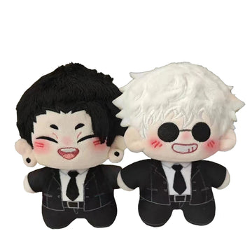 JJK Anime Plush Doll Cute Gojo and Geto Plushies Kawaii Bag Pendant Geto Suguru Stuffed Animals Doll Pillow Home Decor Kids Gift