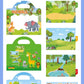New Children Reusable Scene Cute Stickers DIY Puzzle Sticker Games Books Cartoon Animal Learning Cognition Toys For Kids Gift
