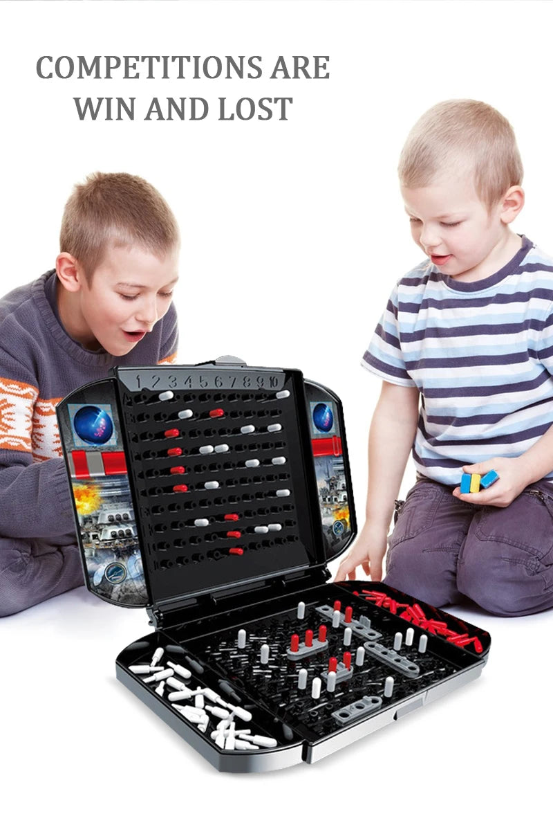 Children's Fun Battleship and Sea Ship Game Chess Simulation Land Military Strategy Naval Battle Chess Two Player Battle Toy