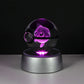 Pokemon 3D Crystal Ball Pikachu Gengar Eevee Mewtwo Anime Game Pokeball Led Night Light Base Kids Birthday Gift Home Decoration