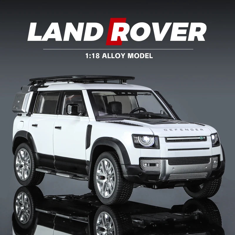 Large 1/18 Scale Defender 110 Off-road Vehicle Model Metal Die-Cast Body for Adult Collectors Halloween Gift for Boys
