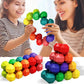 Children's Puzzle Interactive Logic Thinking Training Toy, Versatile Bead Colored Decompression Ball, Stress Relief Cube