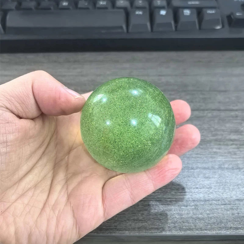 1PCS Glitter Large Rubber Bouncy Balls 55MM Balle Rebondissante Party Favors Stocking Stuffers Gifts For Kids Boys Girls