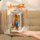 Robotime Garden Shed DIY Book Nook Kit with Furniture and LED Lamp 3D Puzzle Booknook Miniature House Model Kit for Adults